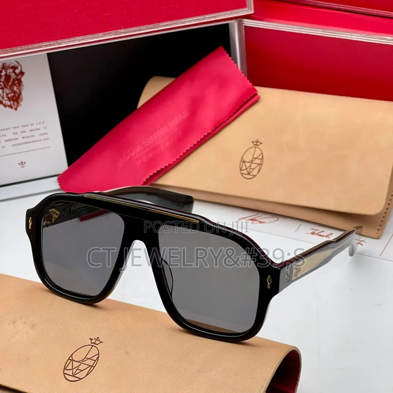 Jacques Marie Mage Sunglasses Bold Thick Frame Designer Luxury Style