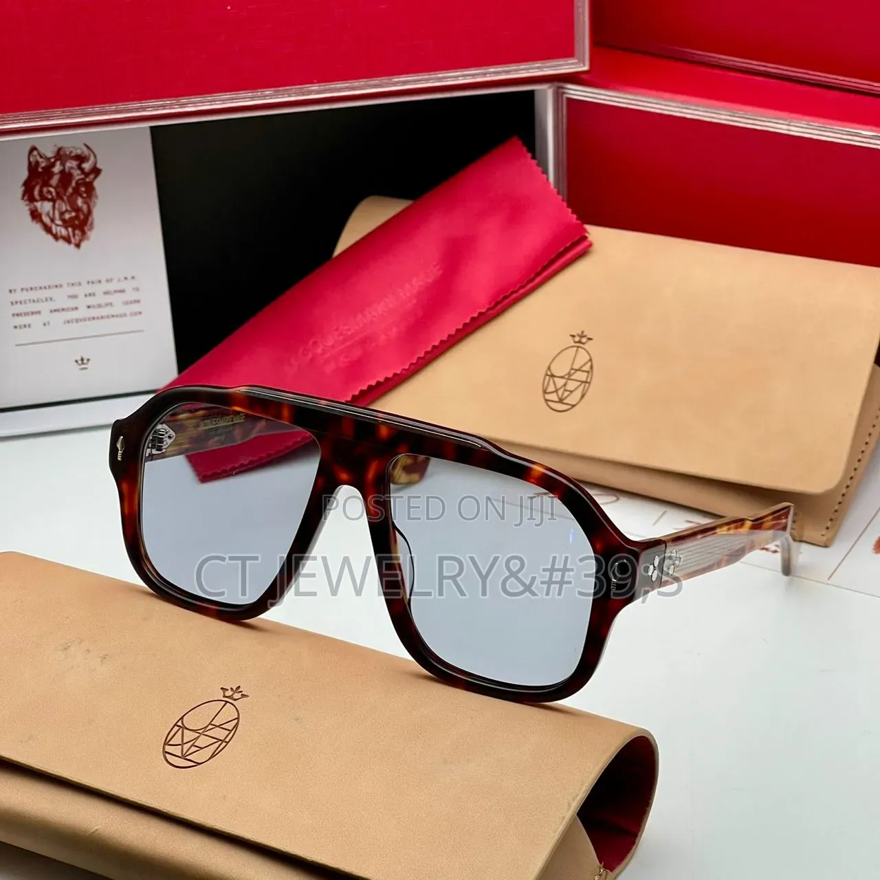 Jacques Marie Mage Sunglasses Bold Thick Frame Designer Luxury Style