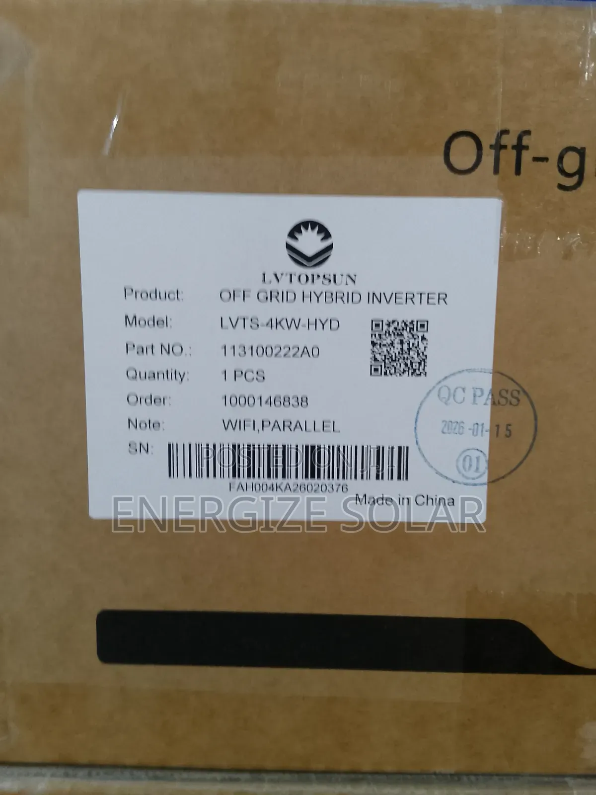 4kva 24v Lvtopsun Hybrid Inverter