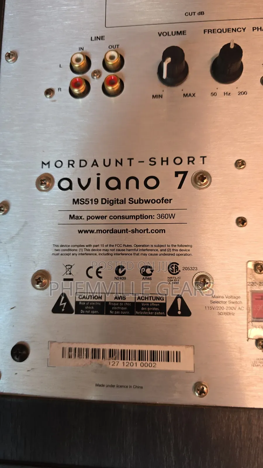 Aviano 7 Uk Used Sub Subwoofers