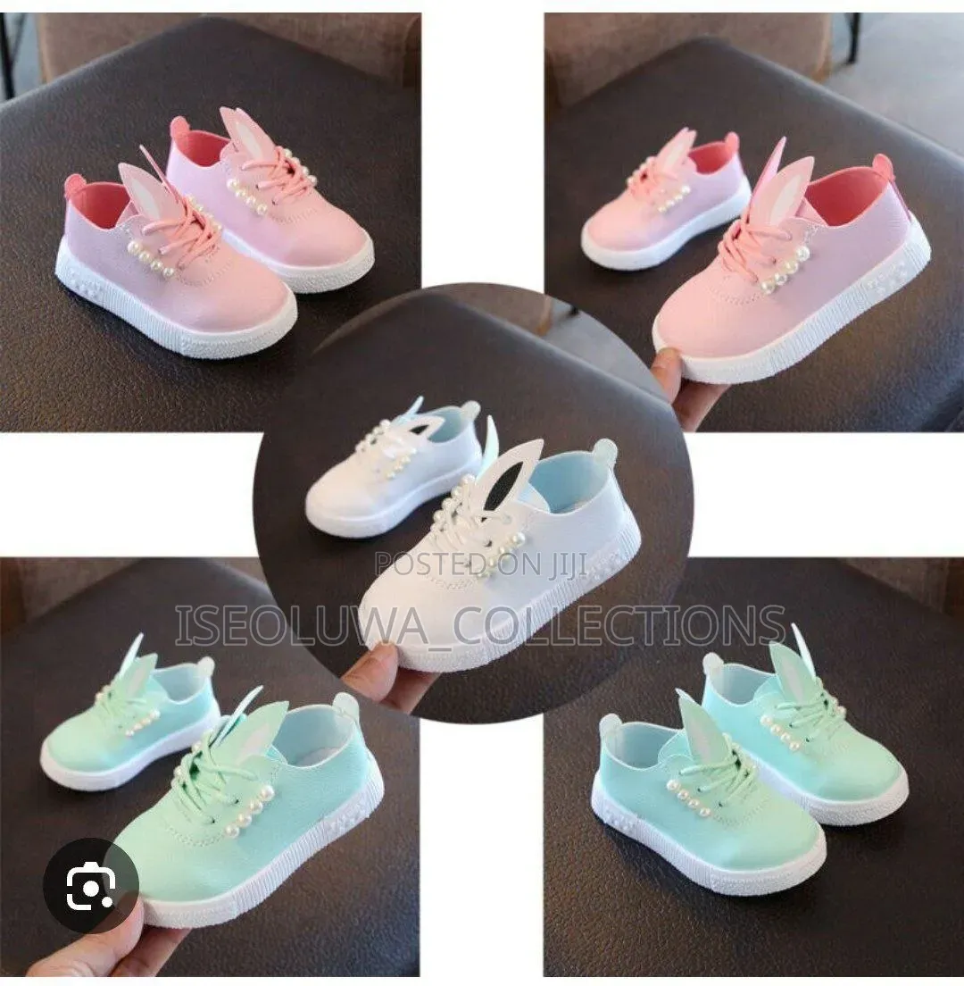 Cute Bunny Ear Kids Sneakers Soft Casual Toddler Shoes