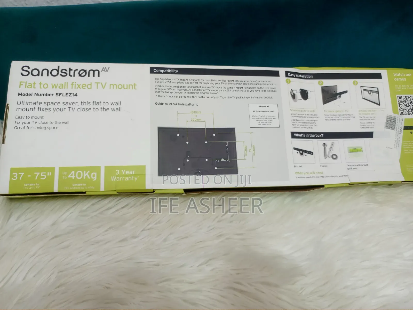 Sandstrom Flat to Wall Tv Mount