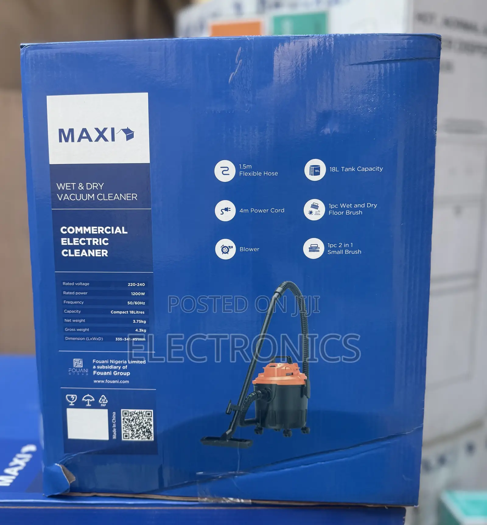 Maxi Vacuum Cleaner 18l Wet Dry
