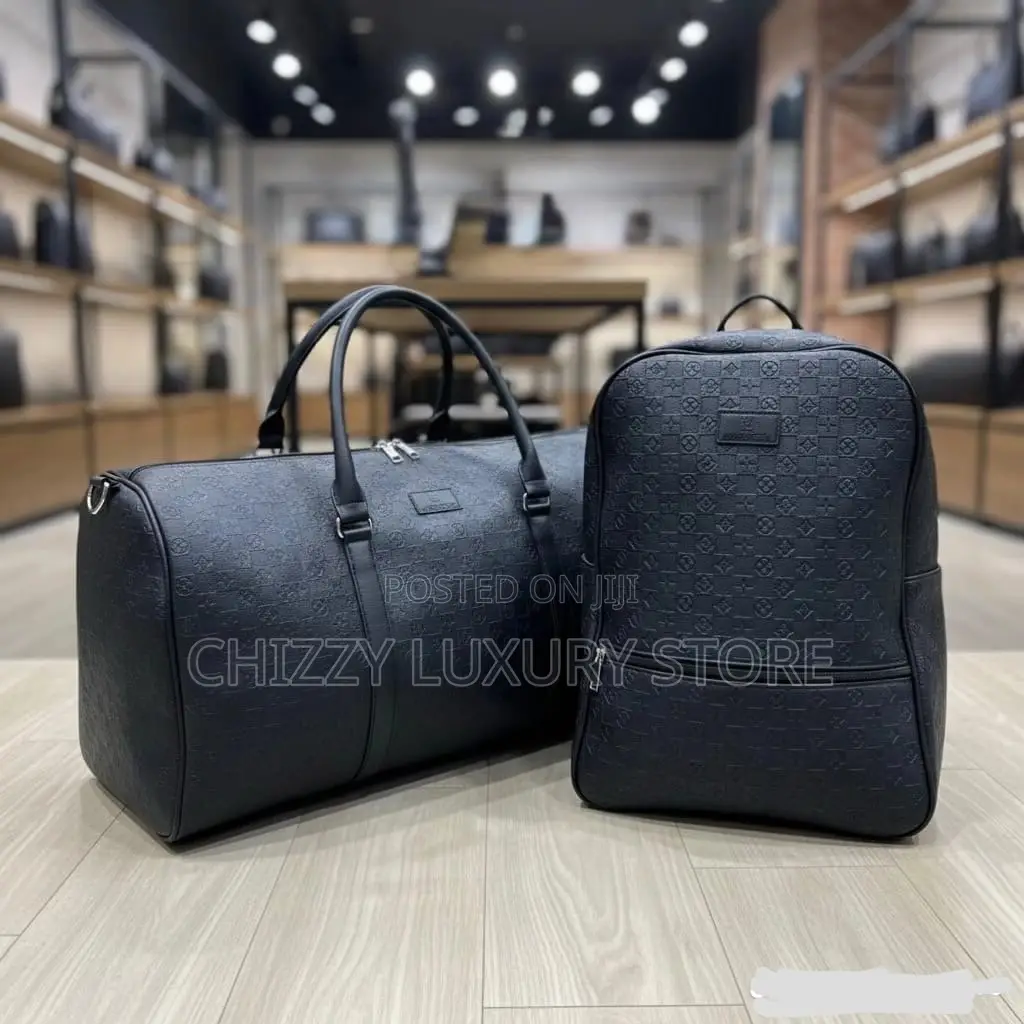 High Quality Luxury Men Genuine Leather Duffle Bag/Backpack