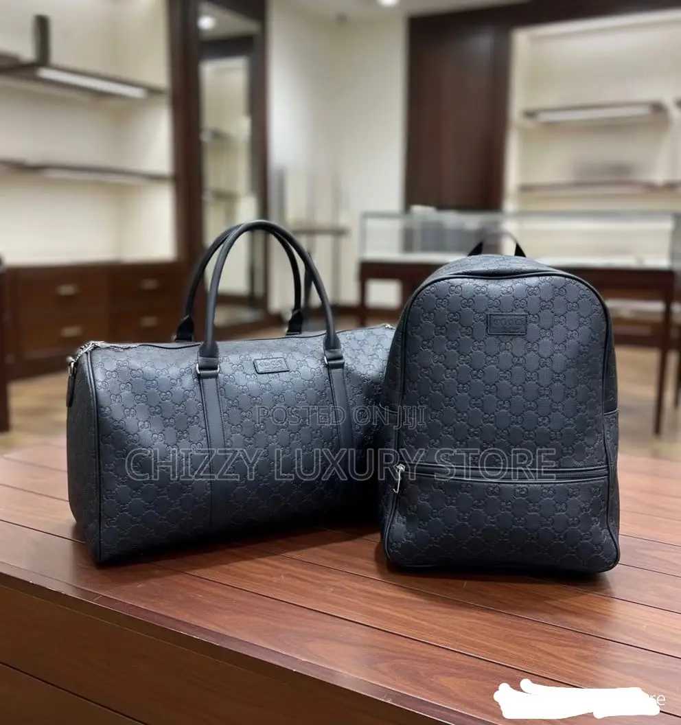 High Quality Luxury Men Genuine Leather Duffle Bag/Backpack