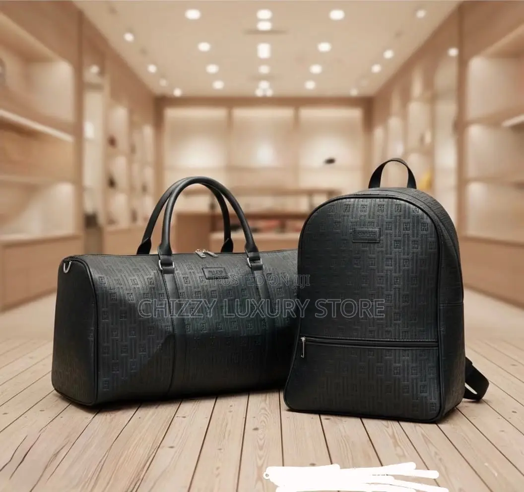 High Quality Luxury Men Genuine Leather Duffle Bag/Backpack