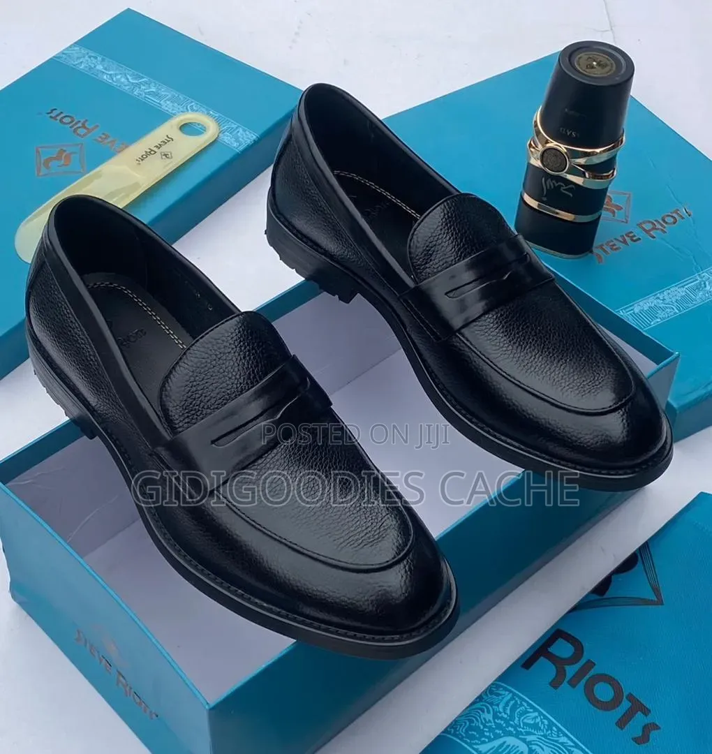 Brown Steve Riots Penny Loafers With Lug Sole