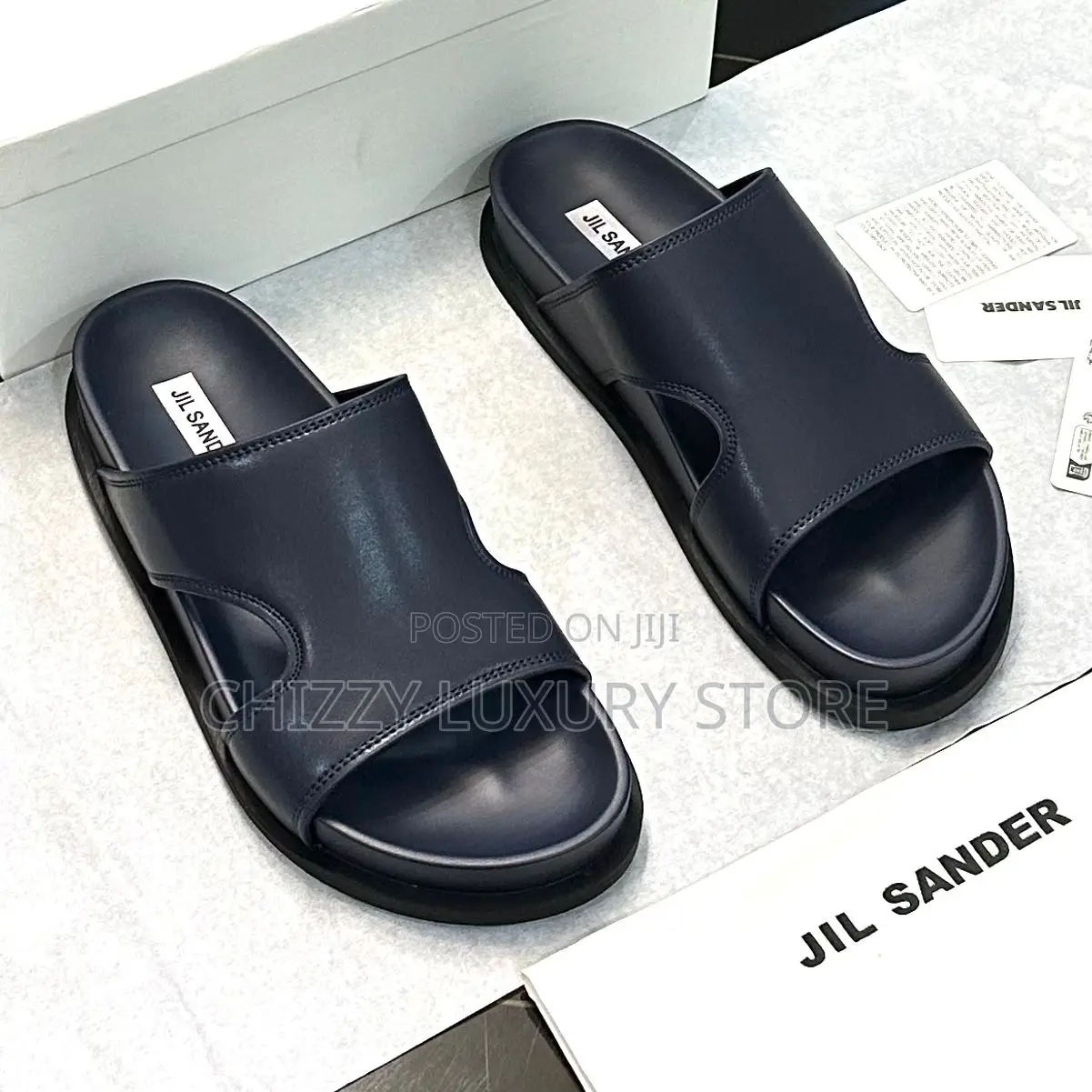 Jil Sander Quality Luxury Men Genuine Leather Pams