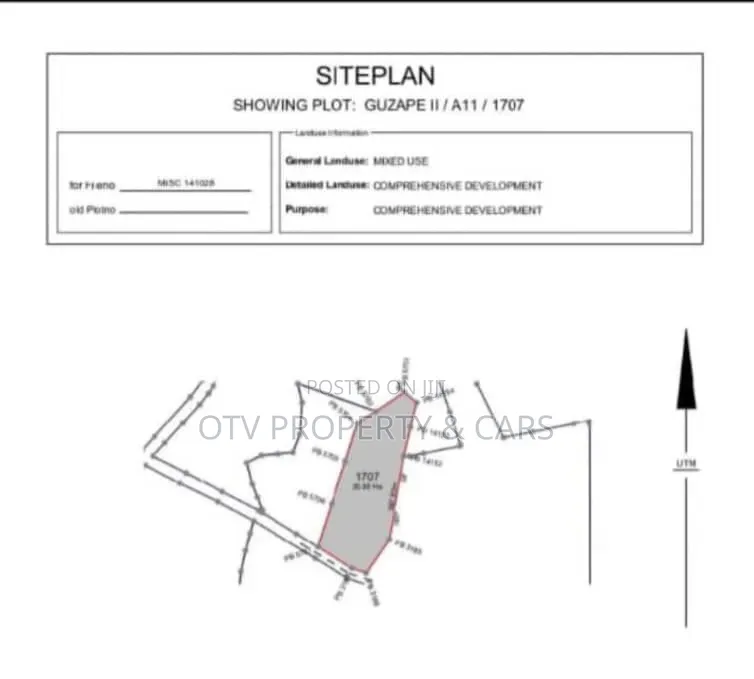 20 Hectares of Land for Sale at Guzape 2 Abuja