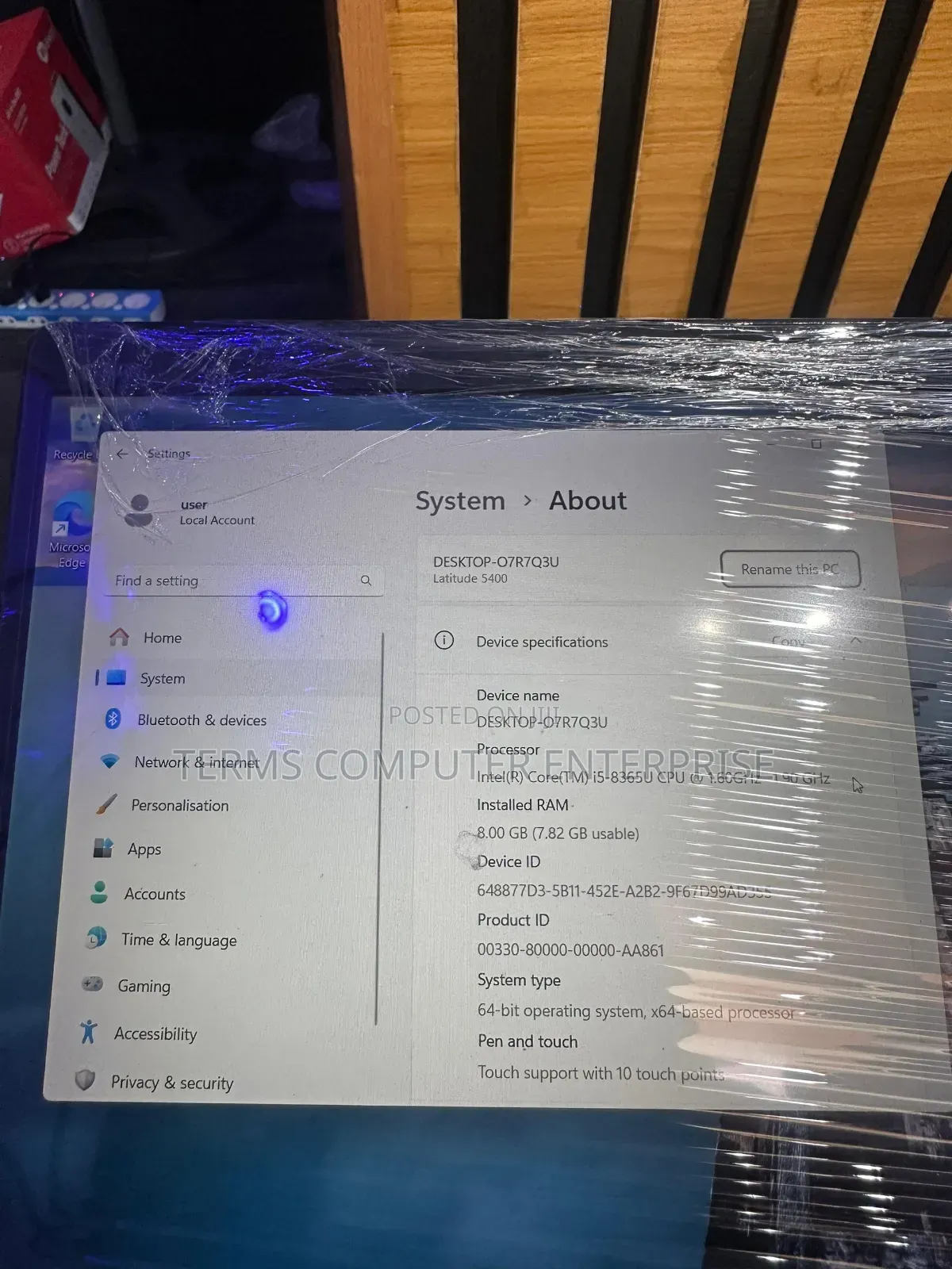 Laptop Dell Latitude 5400 8GB Intel Core i5 SSD 256GB