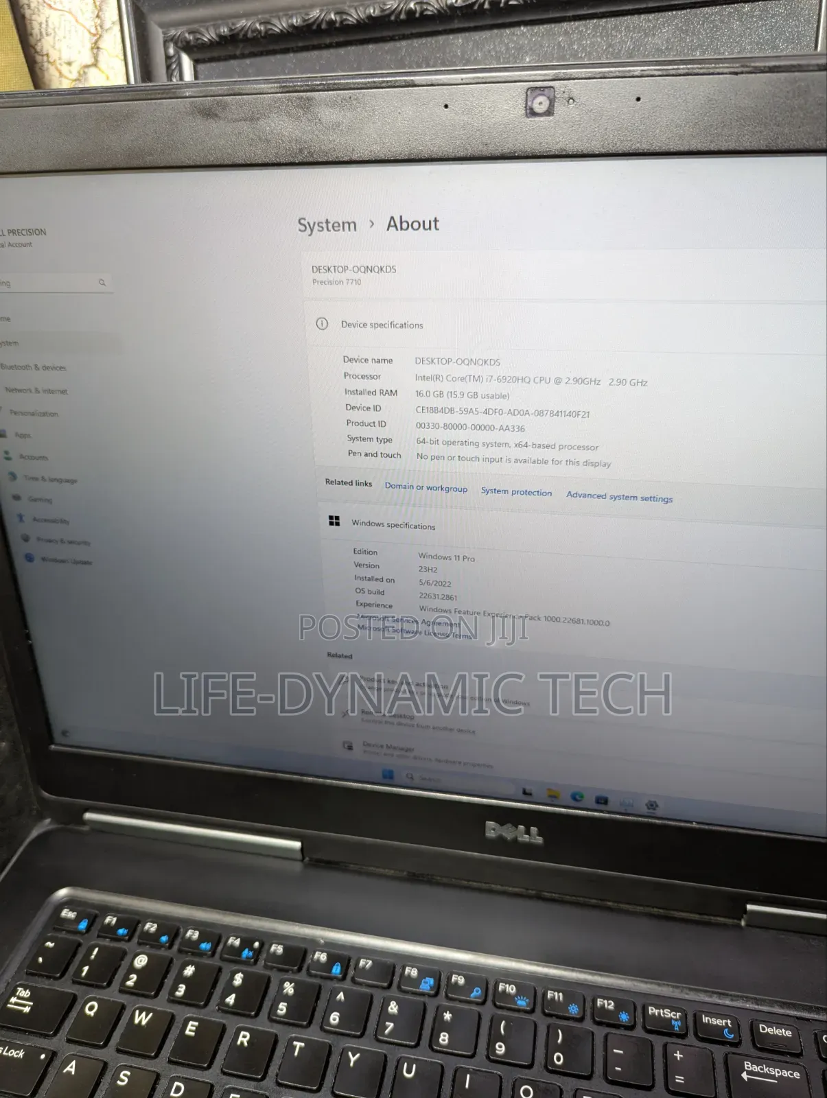 Laptop Dell Precision 7710 16GB Intel Core i7 SSD 512GB