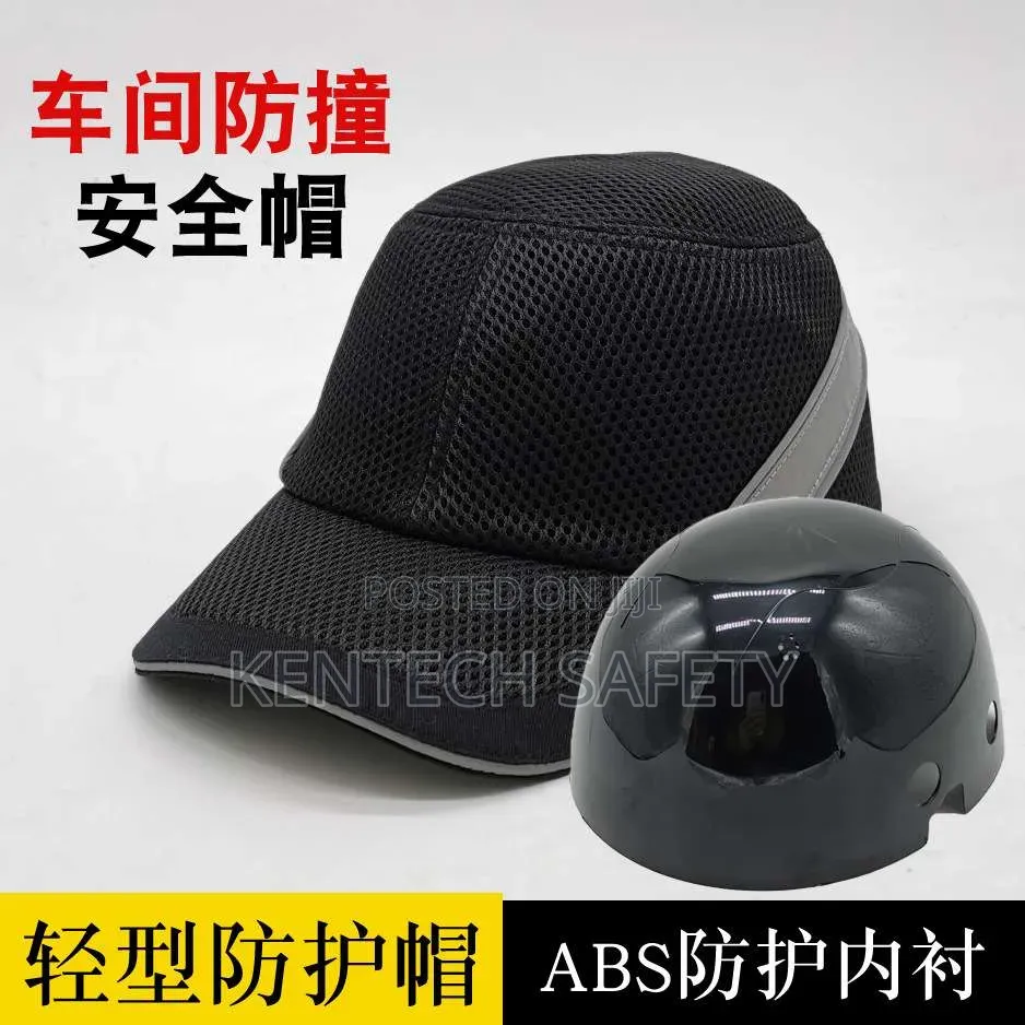 Black Safety Bumper Hard Hat Caps