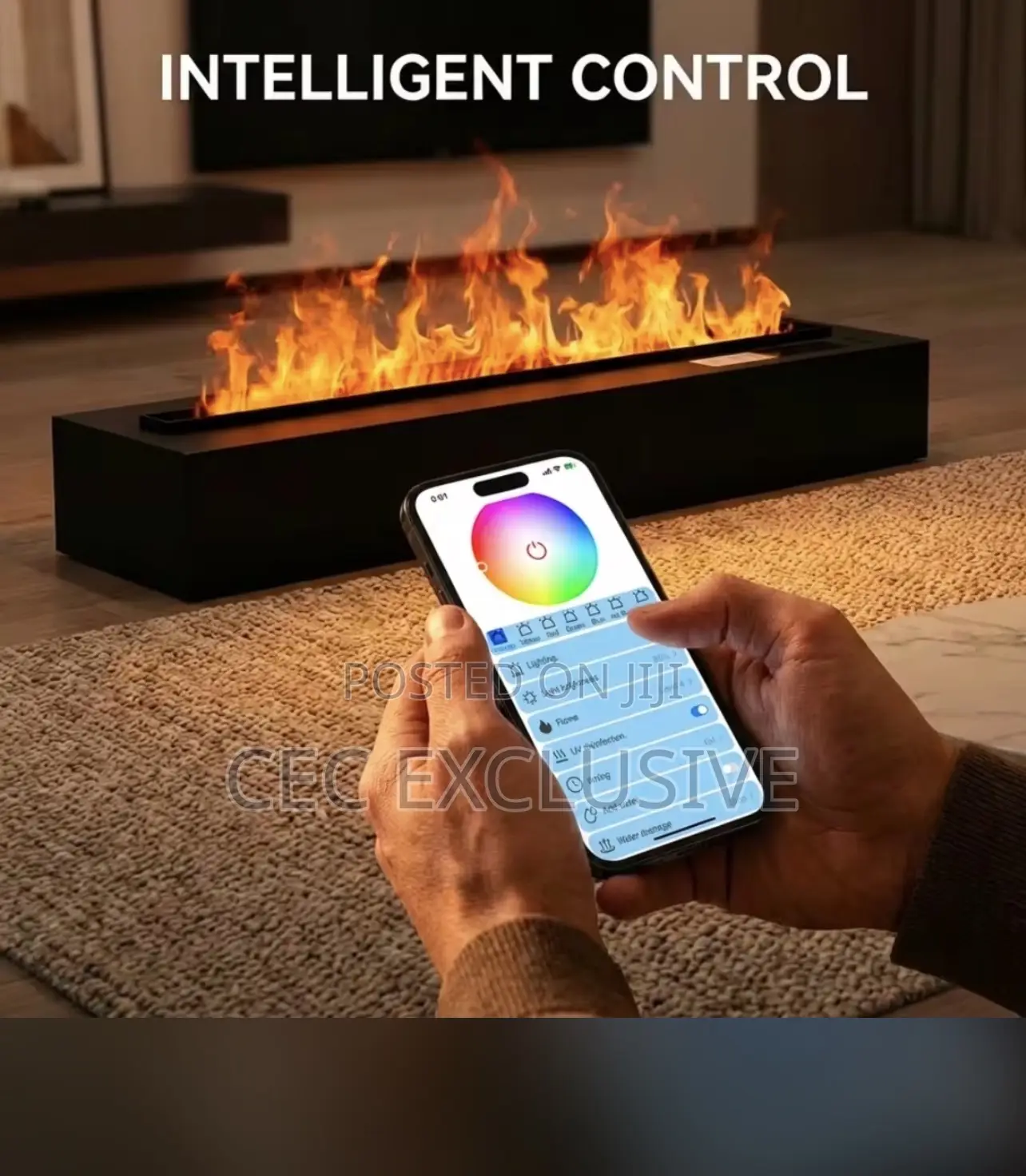 80cm 3d Multicolor Fireplace