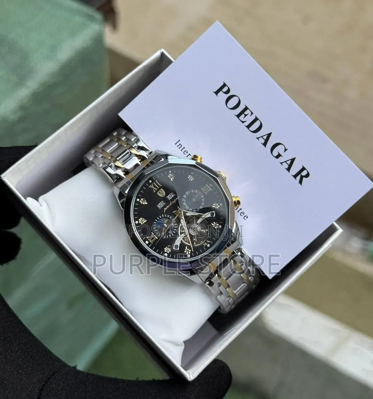 Poedagar Automatic"Mechanical Movement" Functional-Chronograph Watches