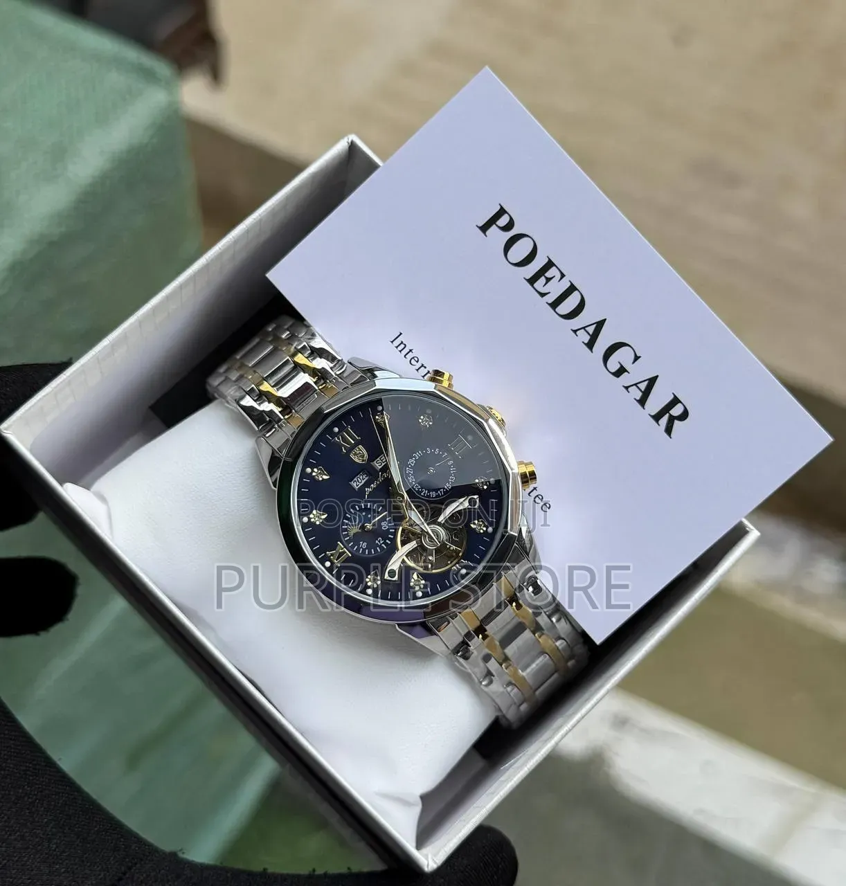 Poedagar Automatic"Mechanical Movement" Functional-Chronograph Watches