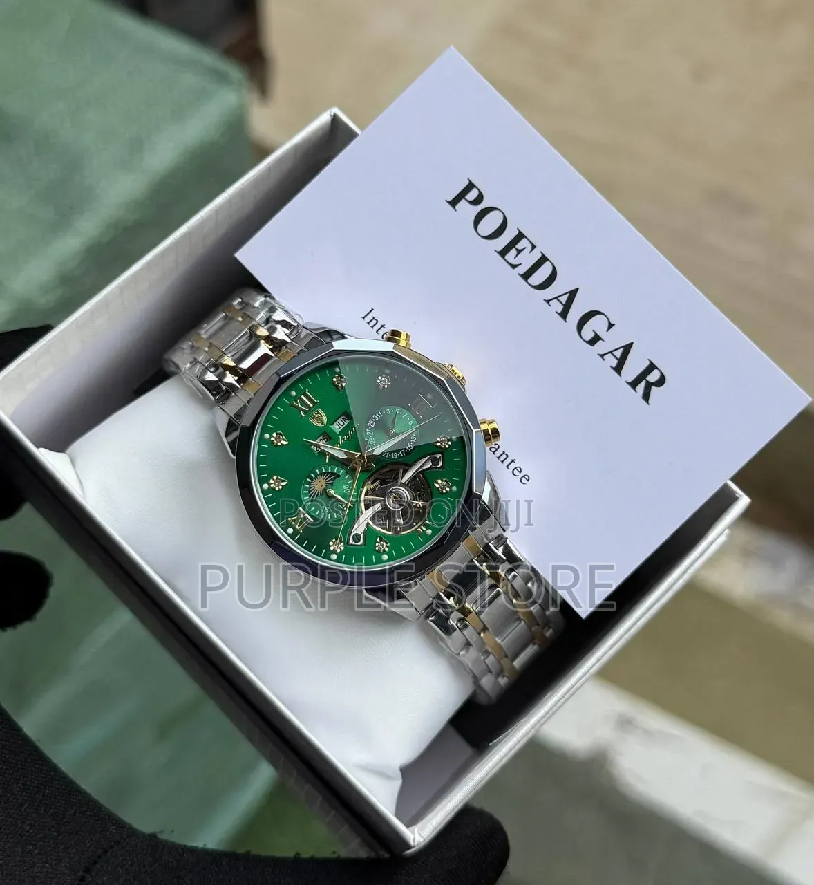 Poedagar Automatic"Mechanical Movement" Functional-Chronograph Watches