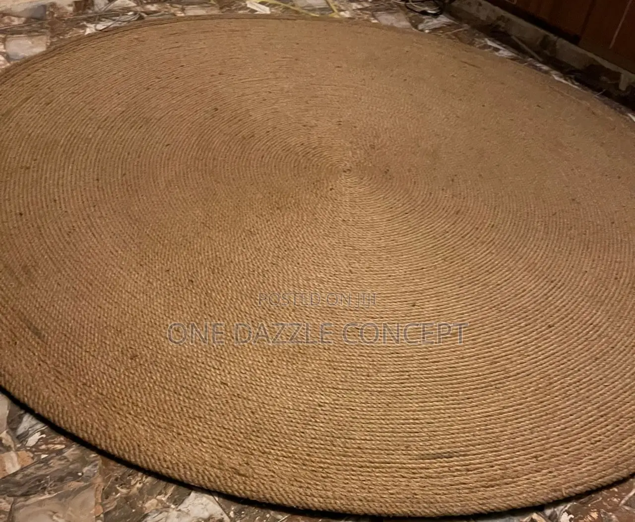 Handwoven Jute Rug 9ft