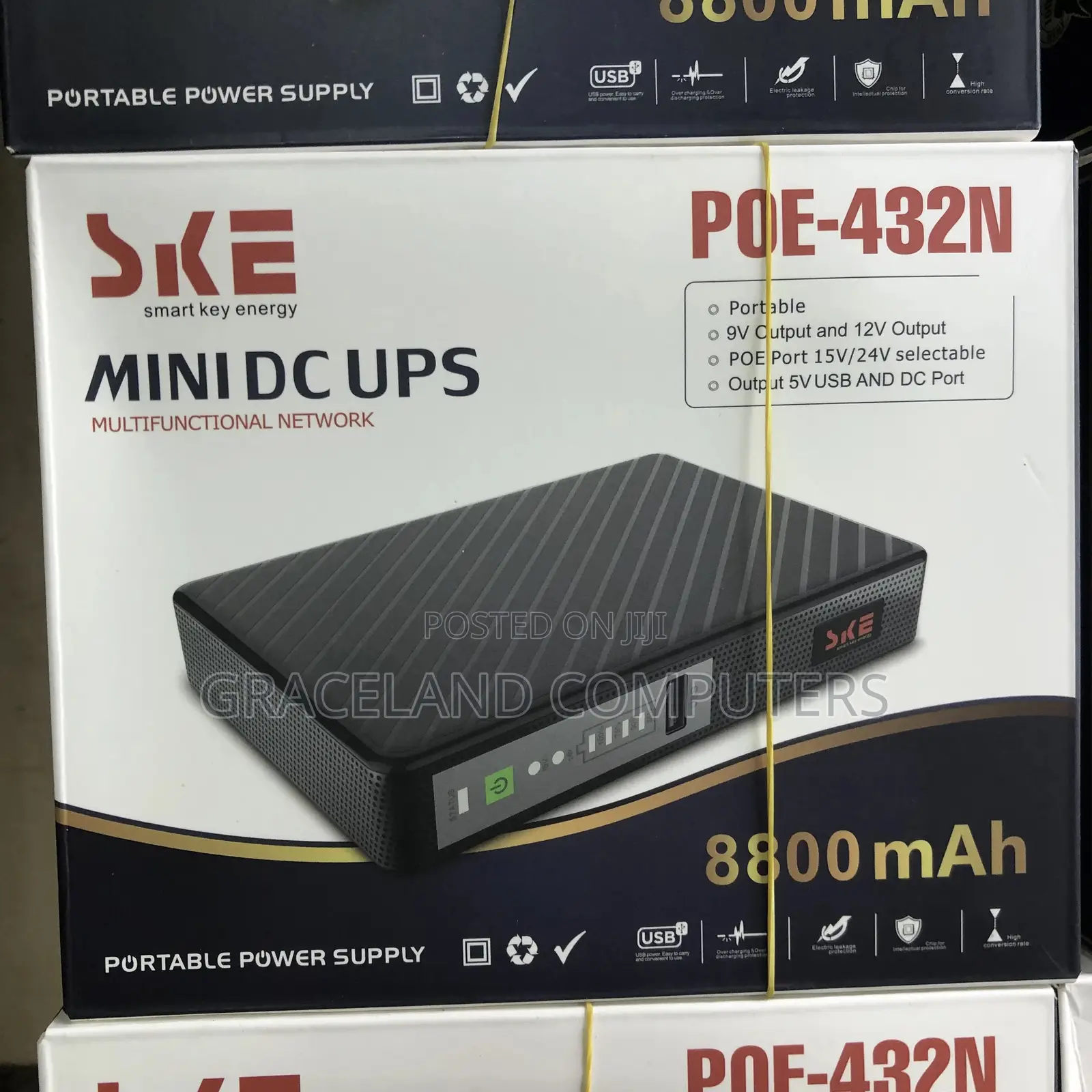 Ske 8,800mah Mini Dc Ups Poe 432n (Router CCTV Powerbank)
