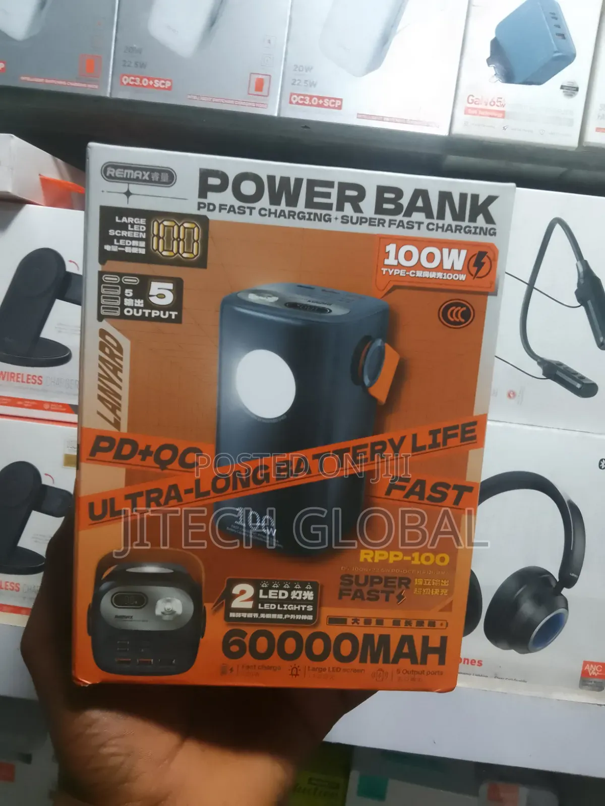 Remax Gutitan Series RPP-100 100w+22.5w Pd+Qc Outdoor