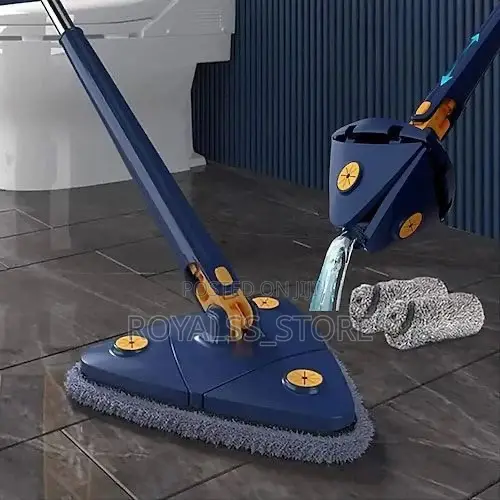 Extendable Triangle Self-Twist Mop 360 Rotating Floor and Wall Mop