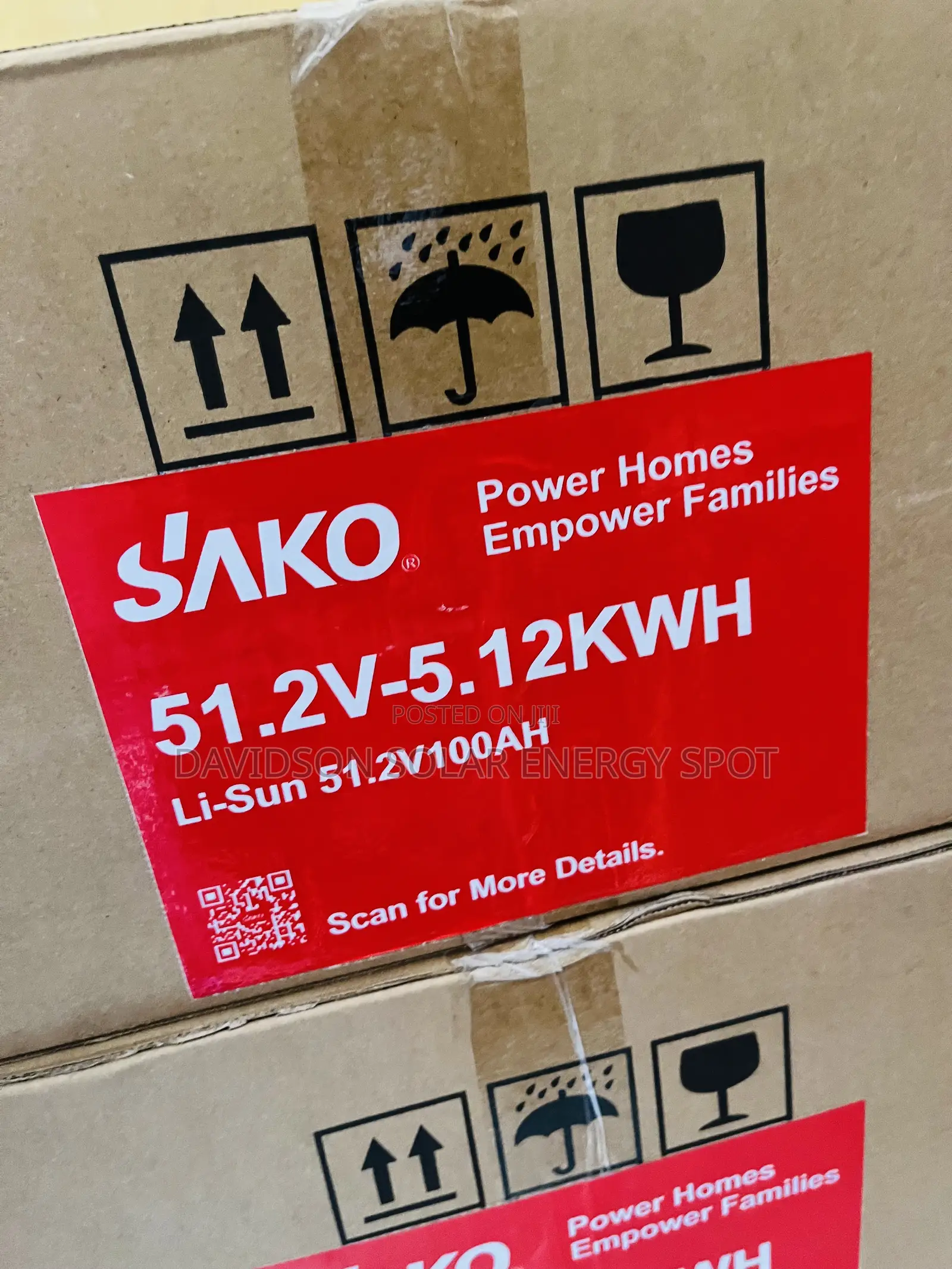 5.12kwh 51.2v Sako Solar Lithium Ion Battery With Bluetooth and Wi-Fi