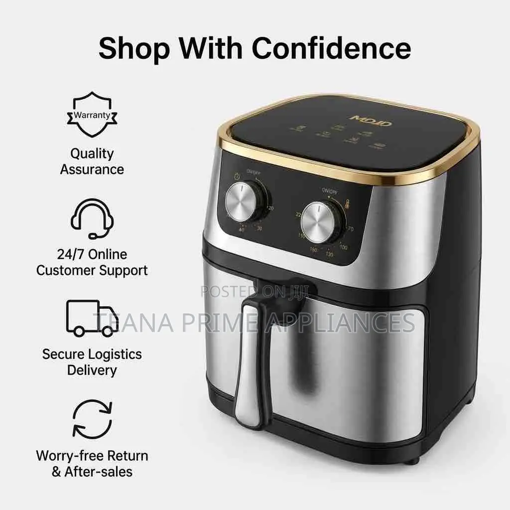 Air Fryer -12l Large Capacity Stainless Steel Air Fryer