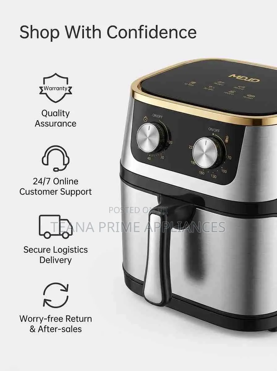 Air Fryer -12l Large Capacity Stainless Steel Air Fryer