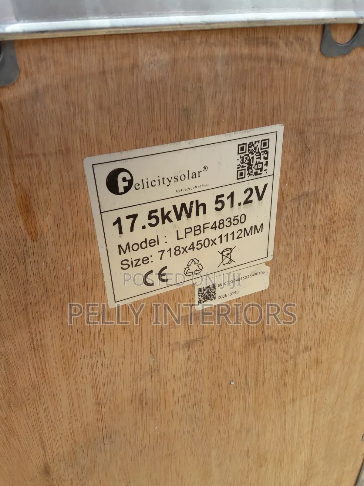 Felicity 17.5kwh Battery 48volts (Model Lpbf43850)