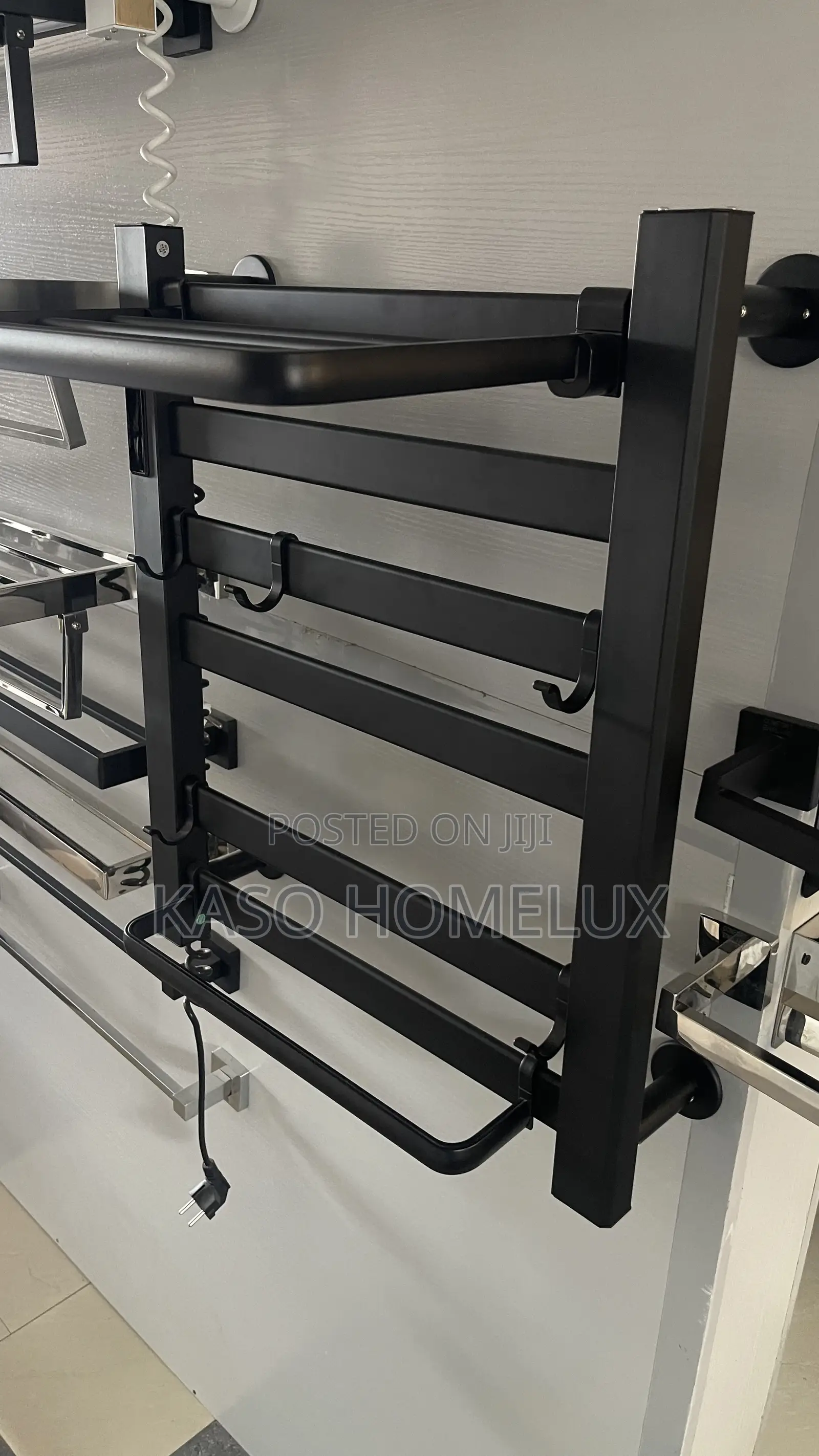 Black Electric Towel Warmer/Dryer