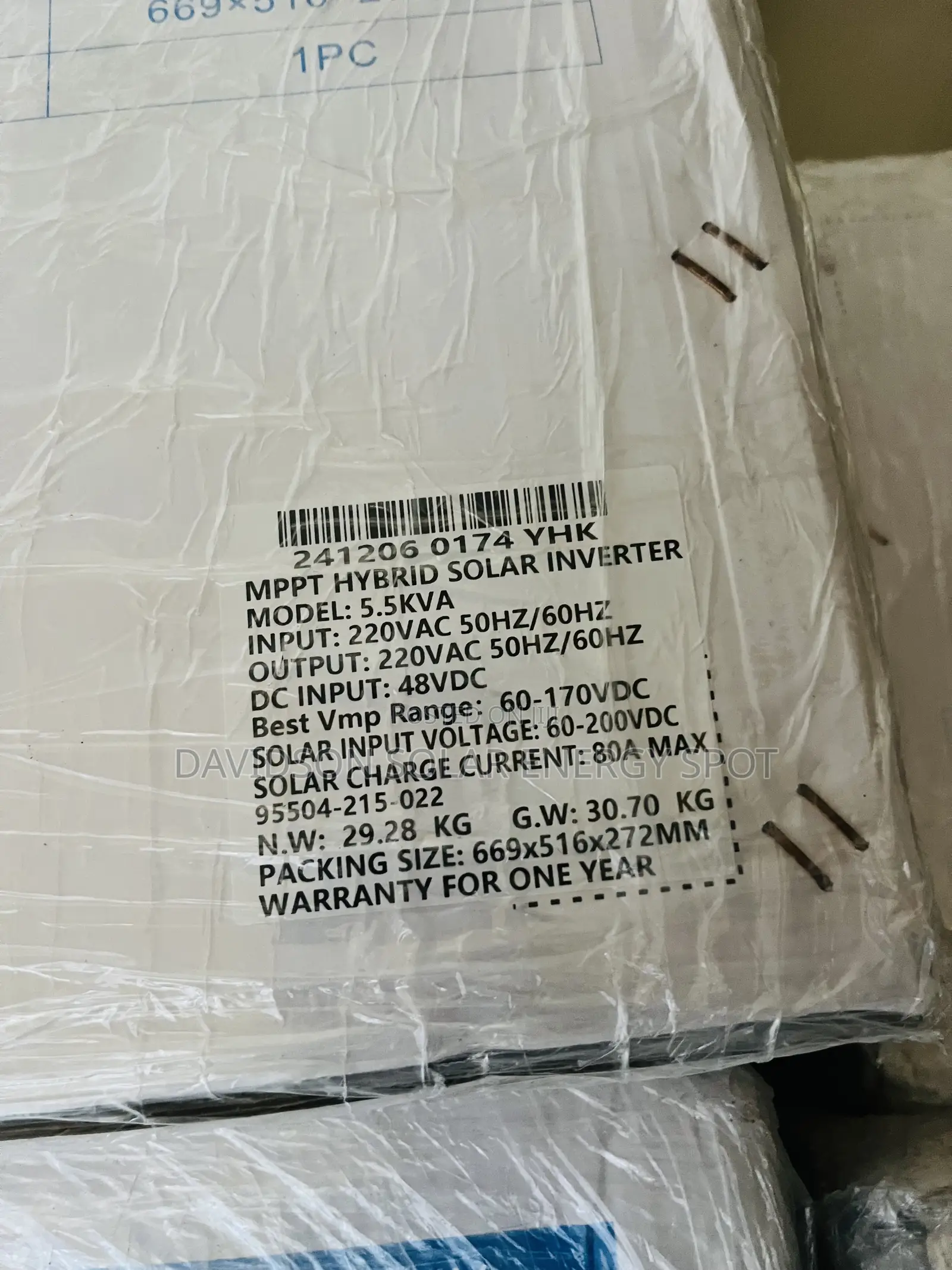 5.5kva 48v Yohako Solar Inverter Hybrid
