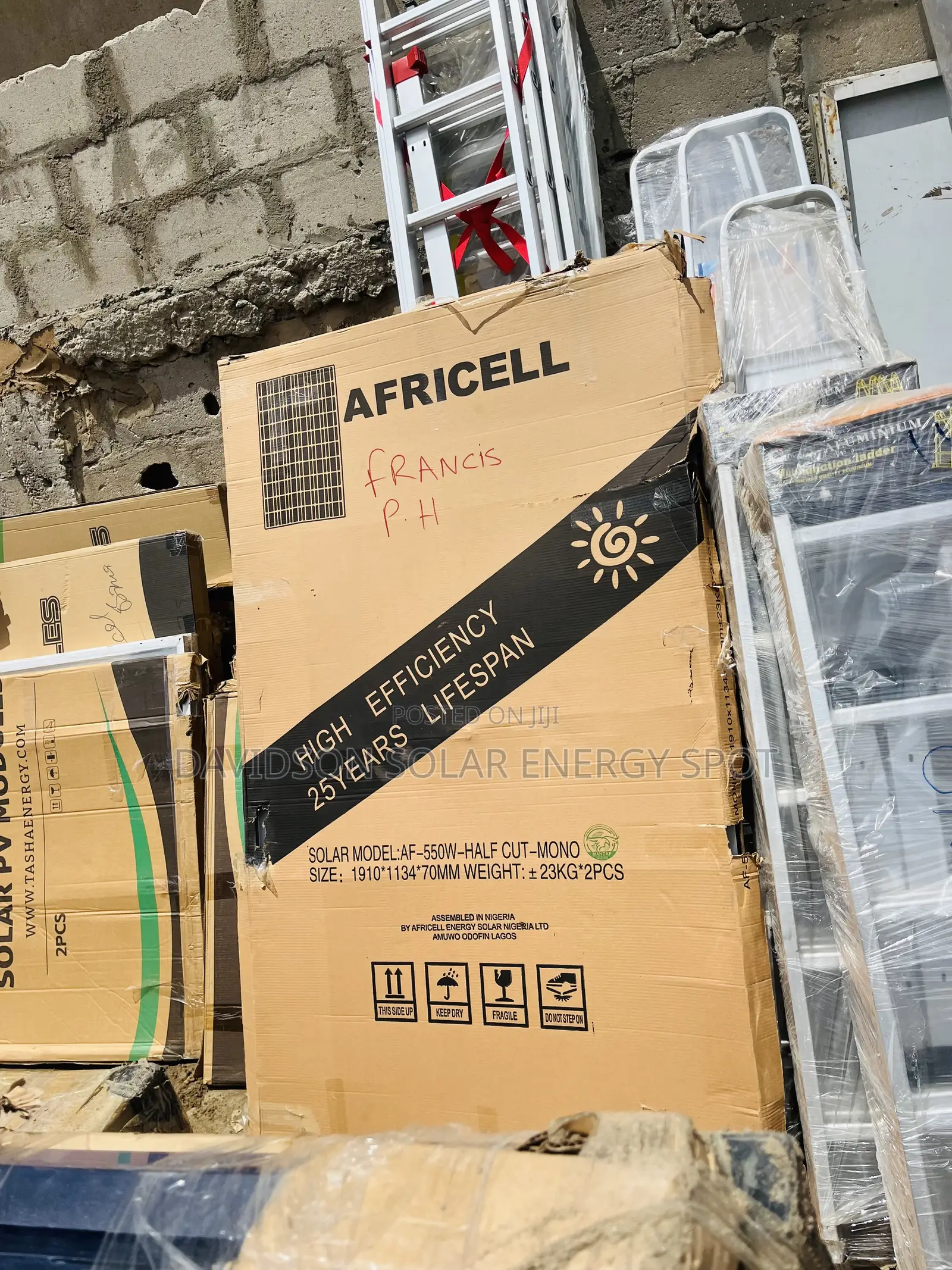 550watt Africell Solar Panel