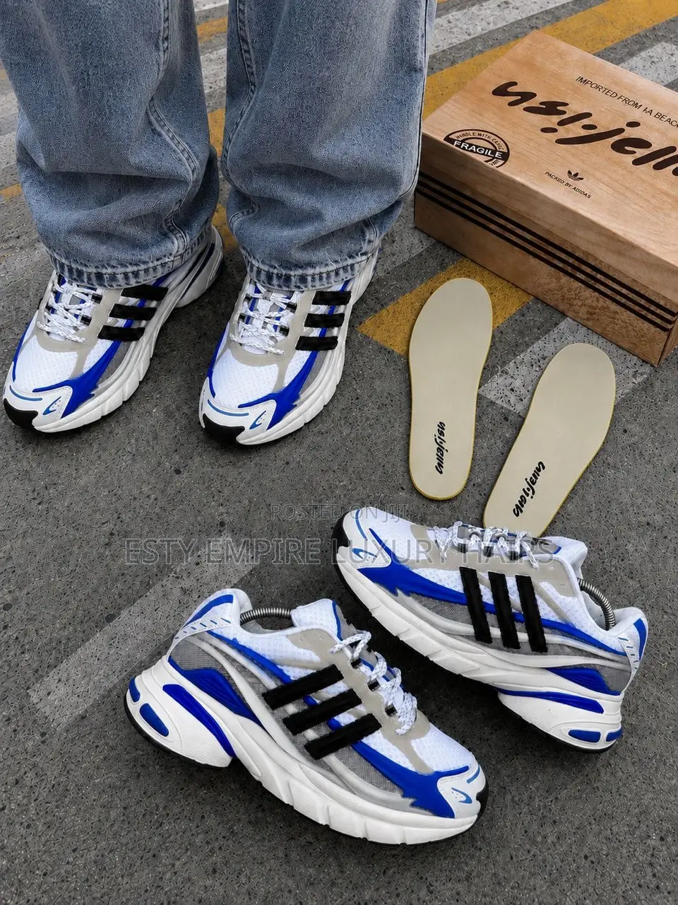 New Pharrell Williams X Adidas Adistar Jellyfish “White Blue” ” SNKS