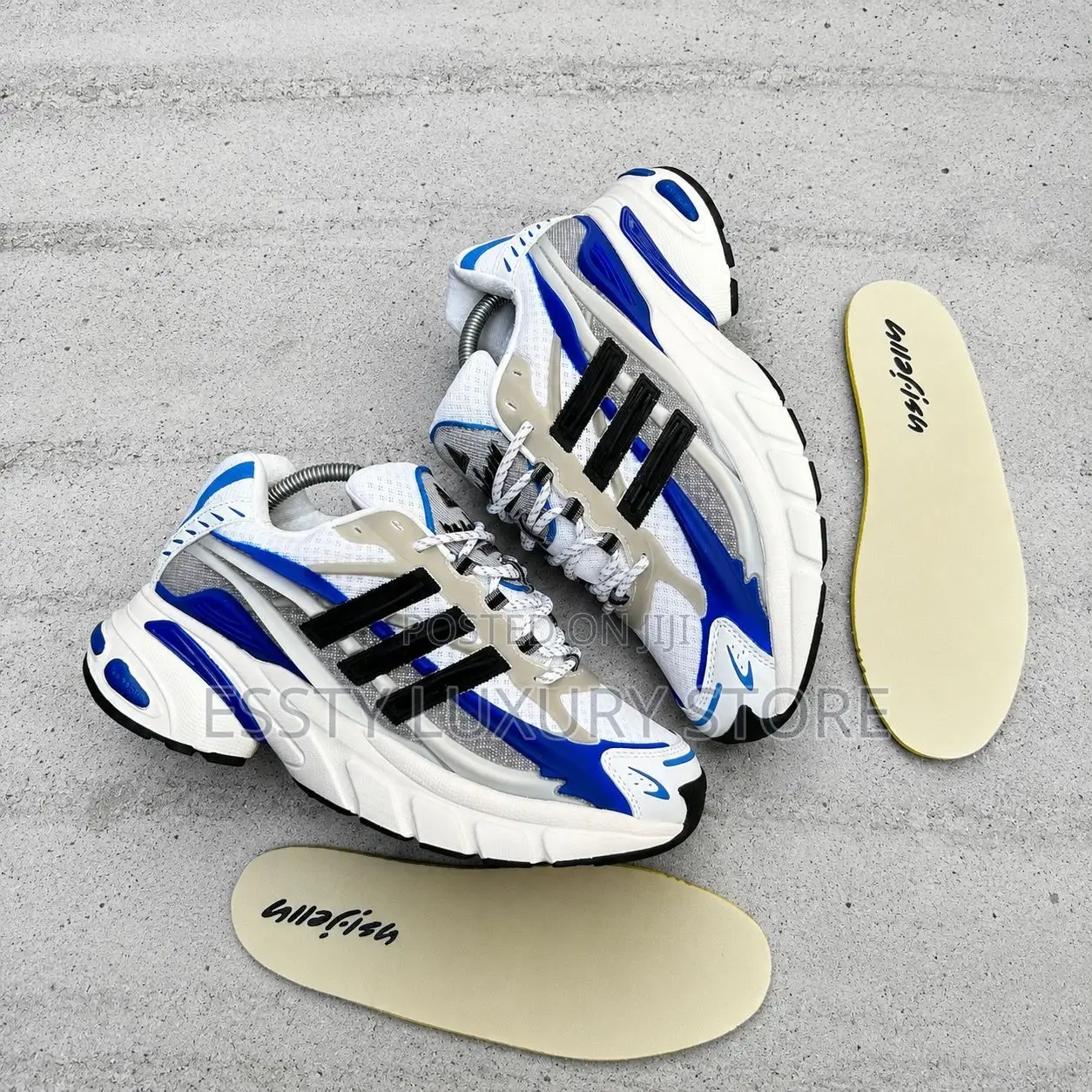 New Pharrell Williams X Adidas Adistar Jellyfish “White Blue” ” SNKS