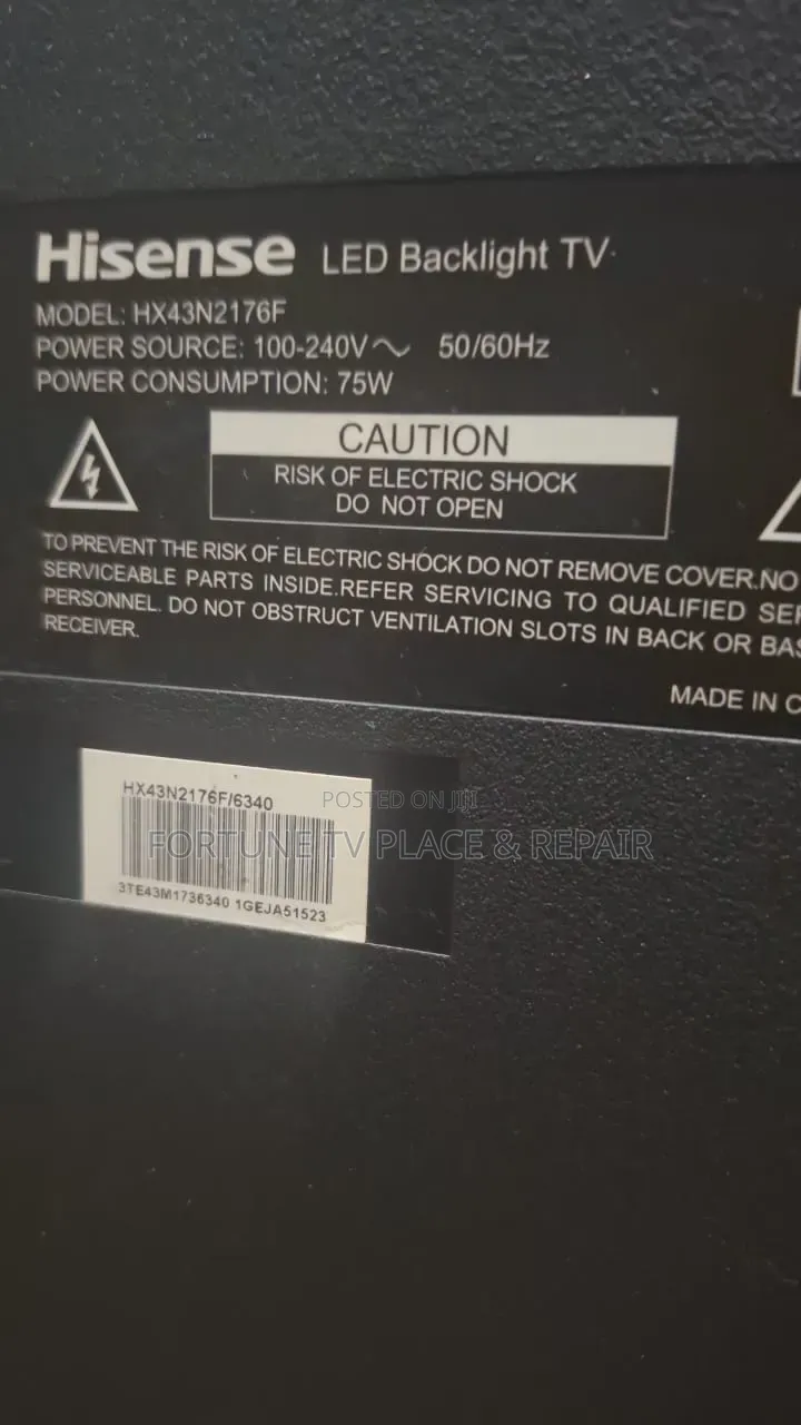 Rright Repairs of Hisens Smart Tv