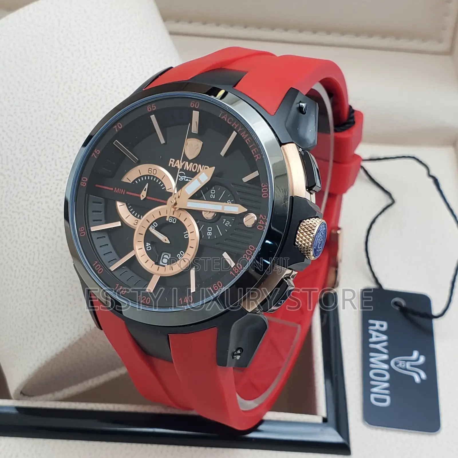 High Quality Luxury Raymond Weil Rubber Wristwatch