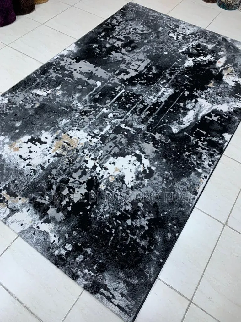 Black and Grey Crown Rug