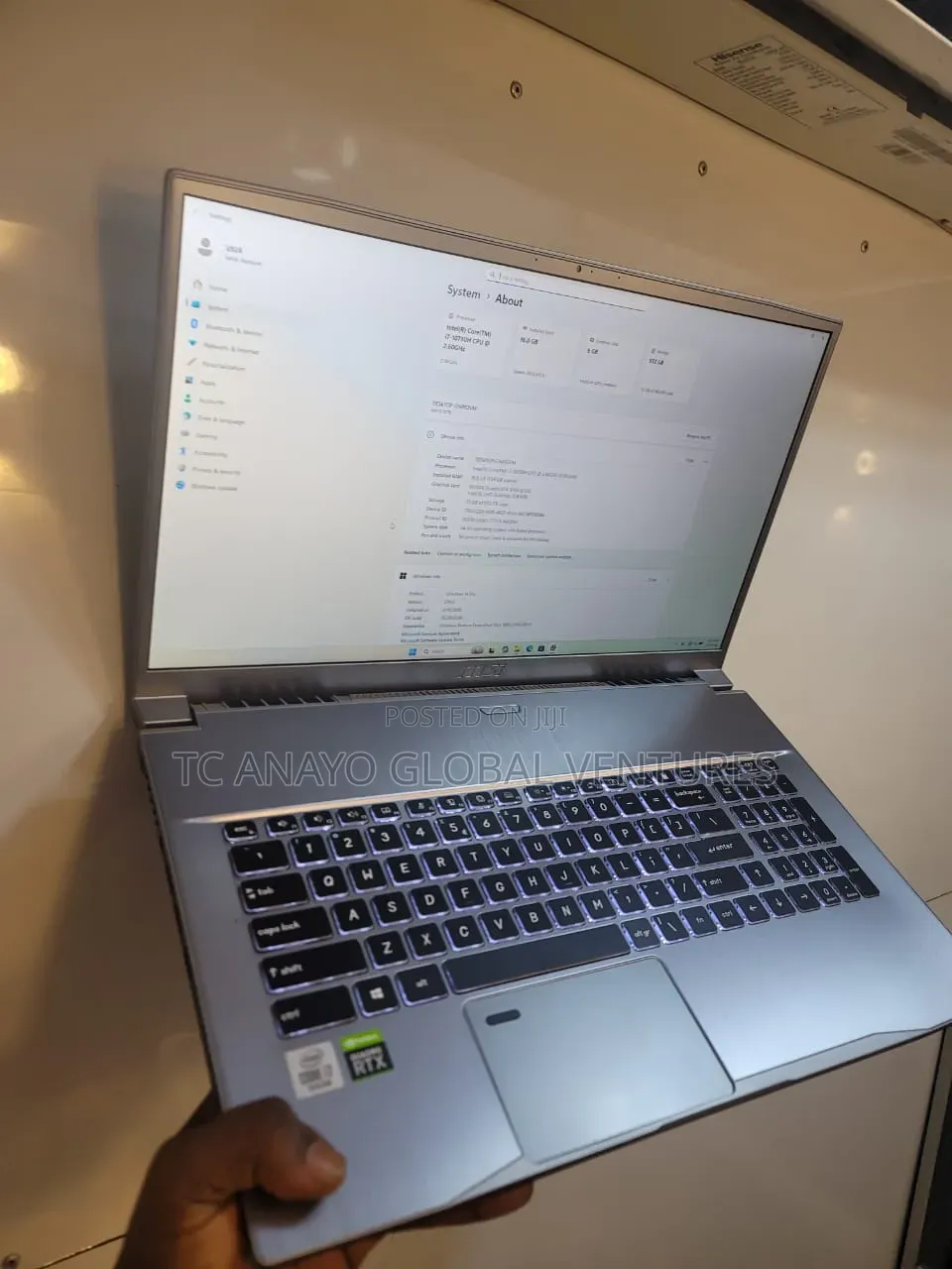 Laptop MSI MSI Sword 17 18GB Intel Core i7 SSD 1T