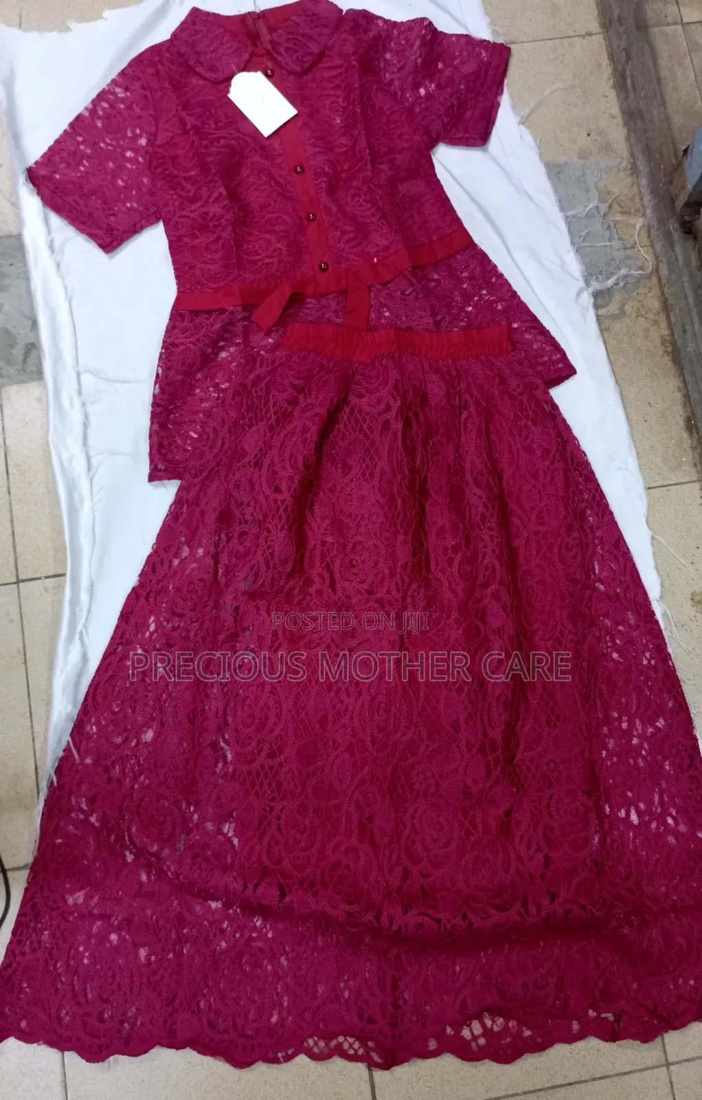 Teenagers Children Lace Dressing Skirt and Top