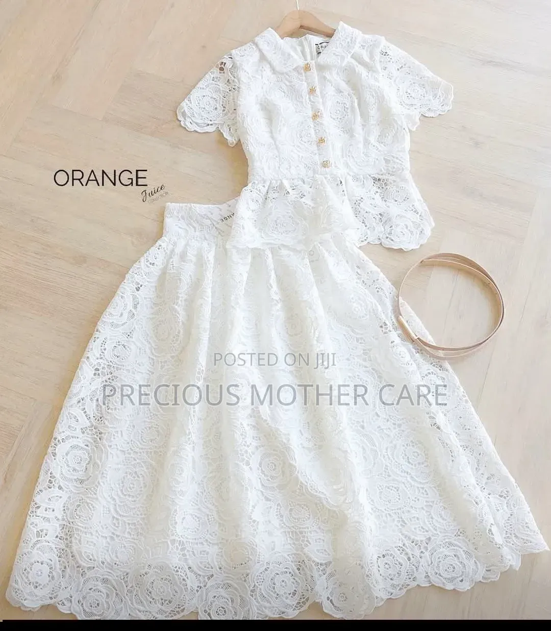 Teenagers Children Lace Dressing Skirt and Top