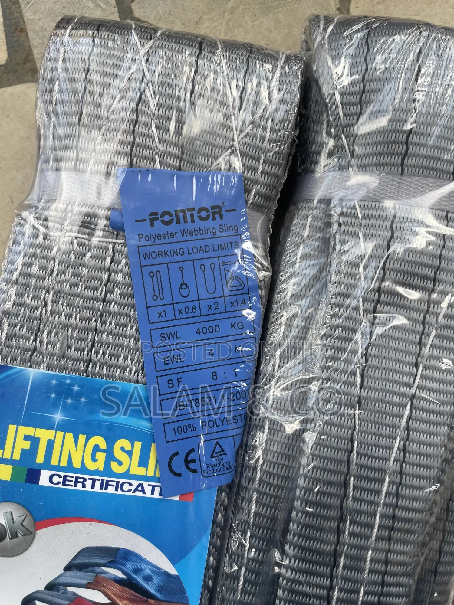 4 Tons X 4 Meters Heavy Duty Webbing Sling – Polyester Lifting Belt