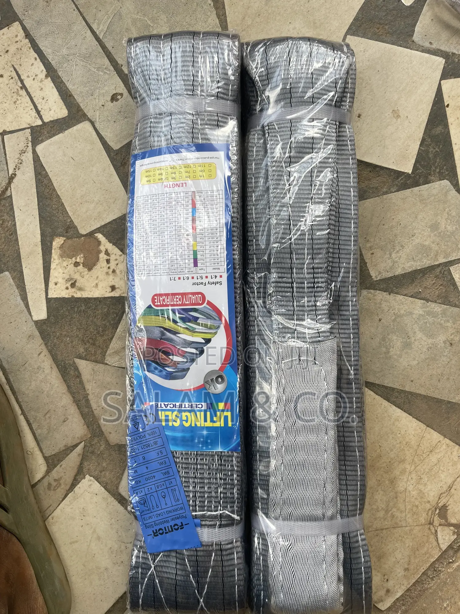 4 Tons X 4 Meters Heavy Duty Webbing Sling – Polyester Lifting Belt