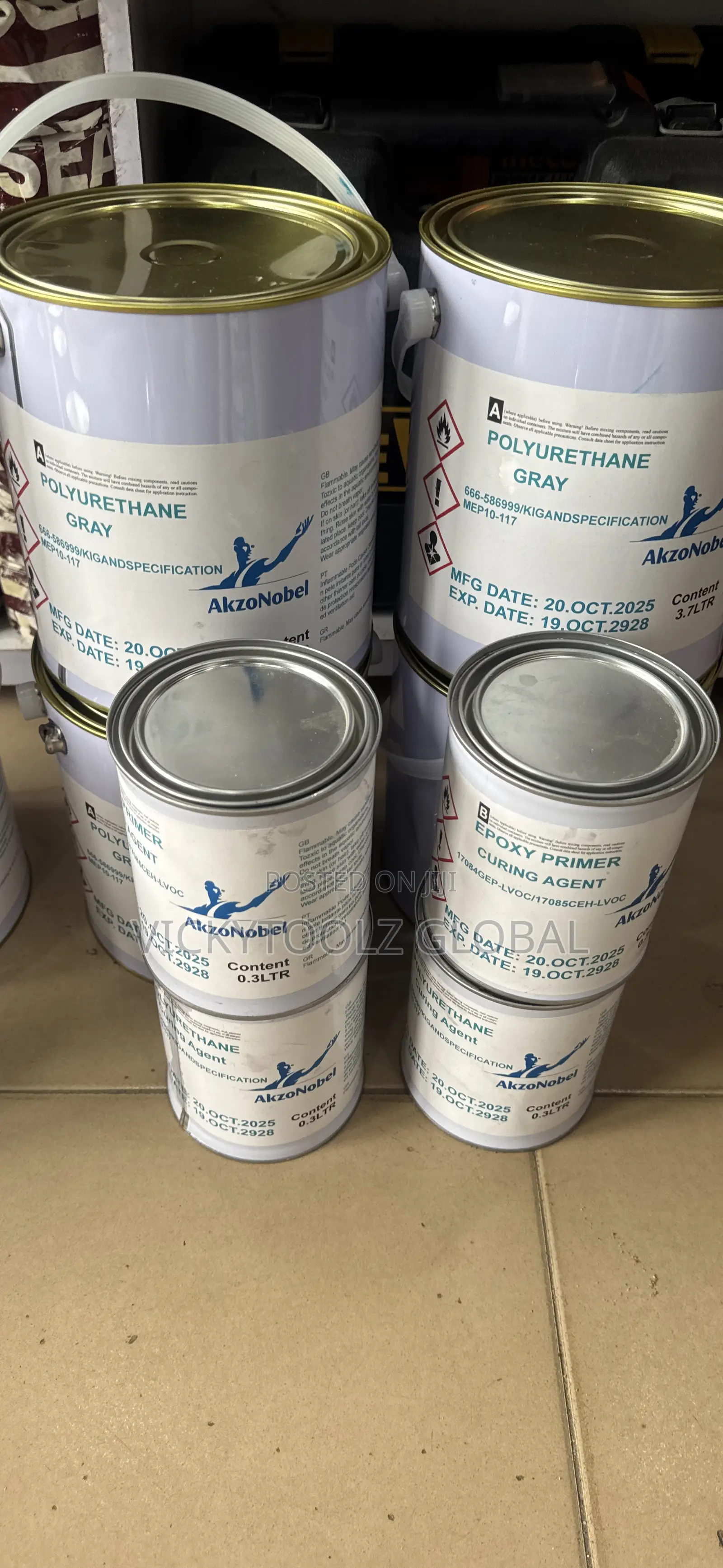 Akzonobel Polyurethane Gray Comp A+B