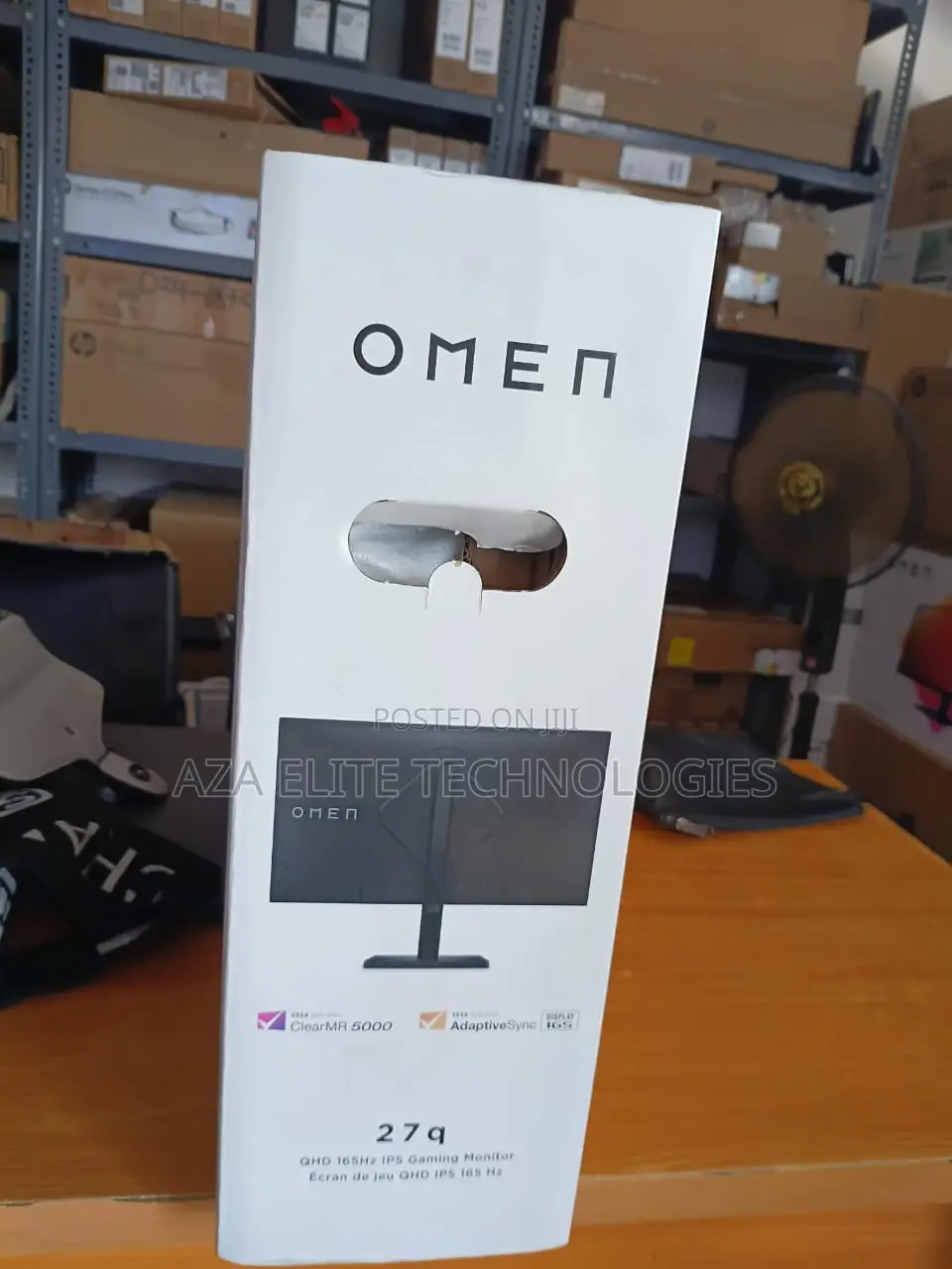 Hp Omen 27q QHD 165hz Gaming Monitor, QHD Display