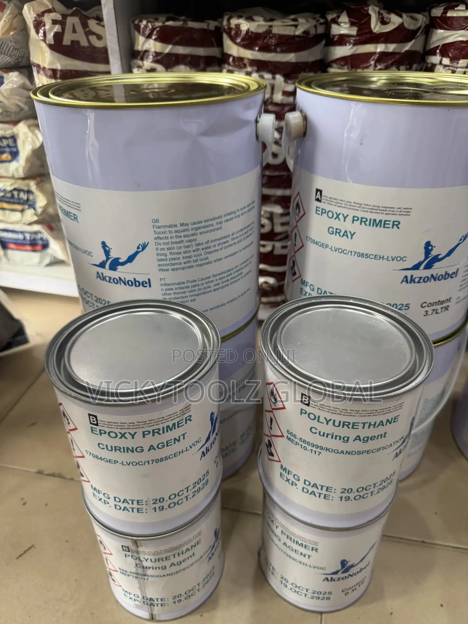 Akzonobel Epoxy Primer Gray Comp A+B (4litres)