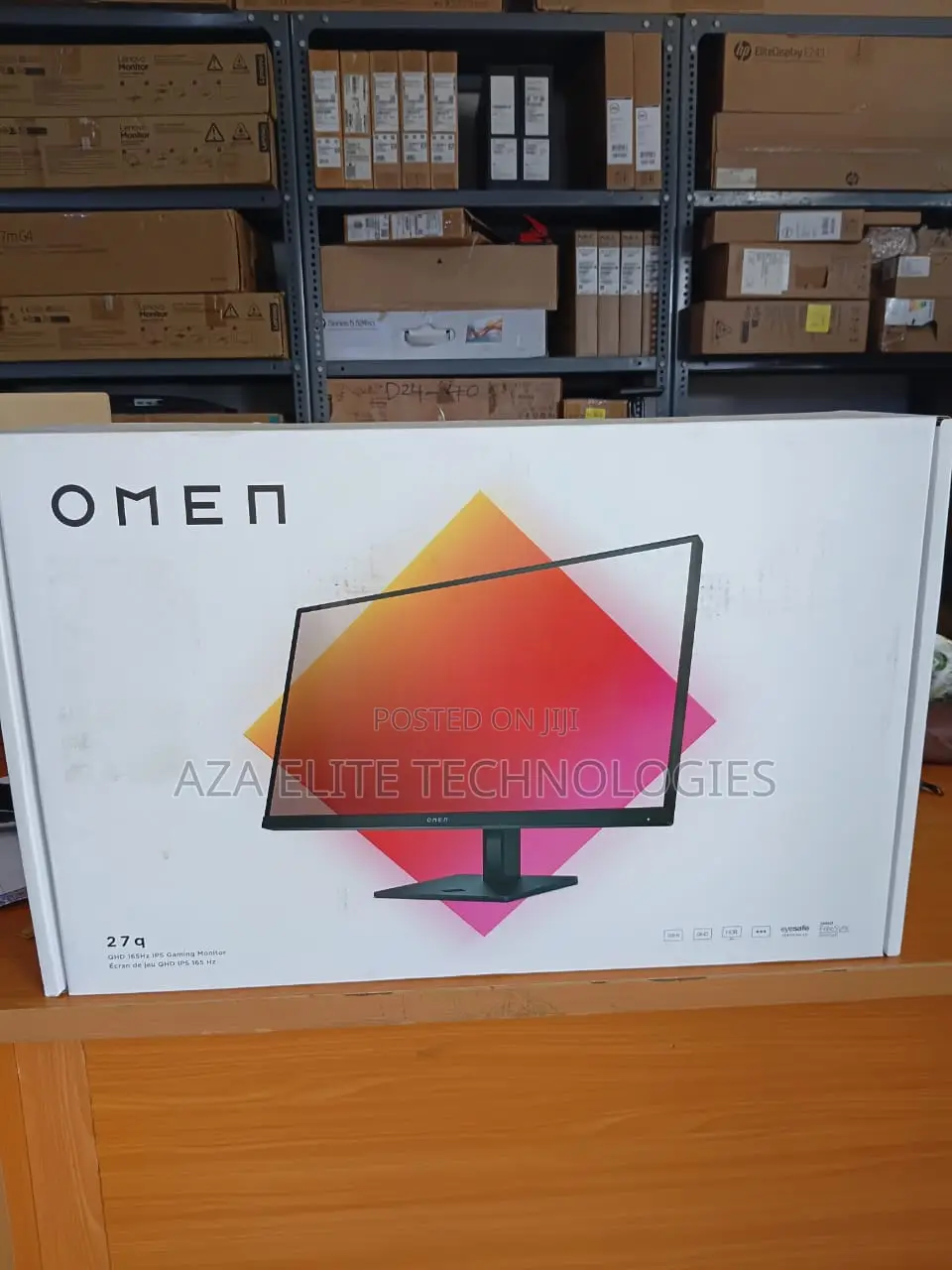 Hp Omen 27q QHD 165hz Gaming Monitor, QHD Display
