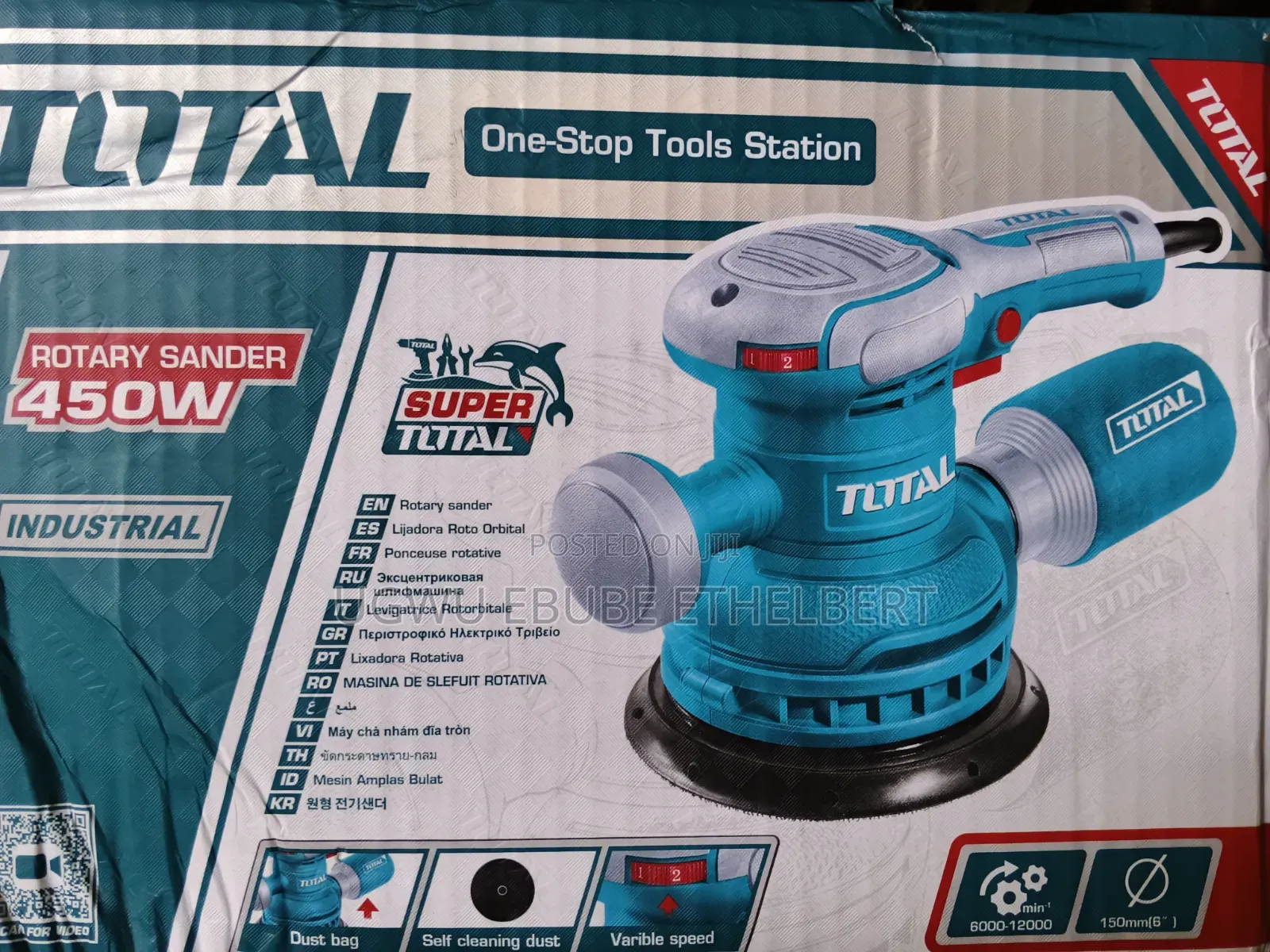 450w Total Rotary Sander Electric