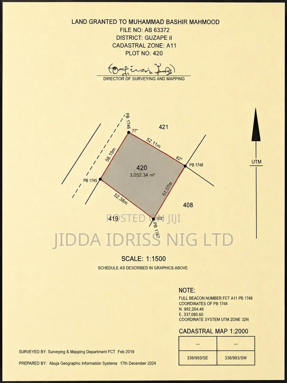 Prime Residential Land With C of O in Guzape 2