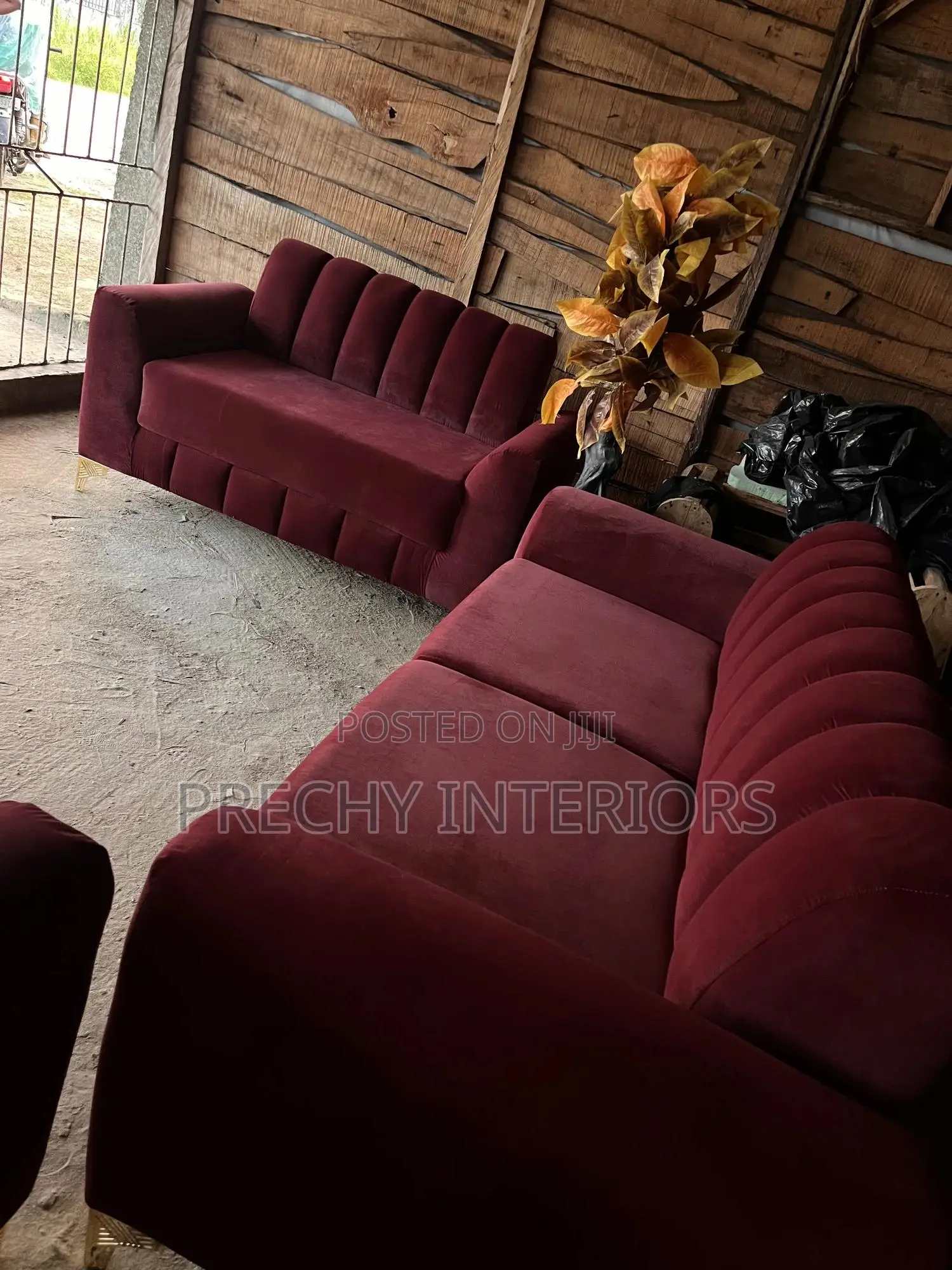 Wine Color Elegant Furniture Set