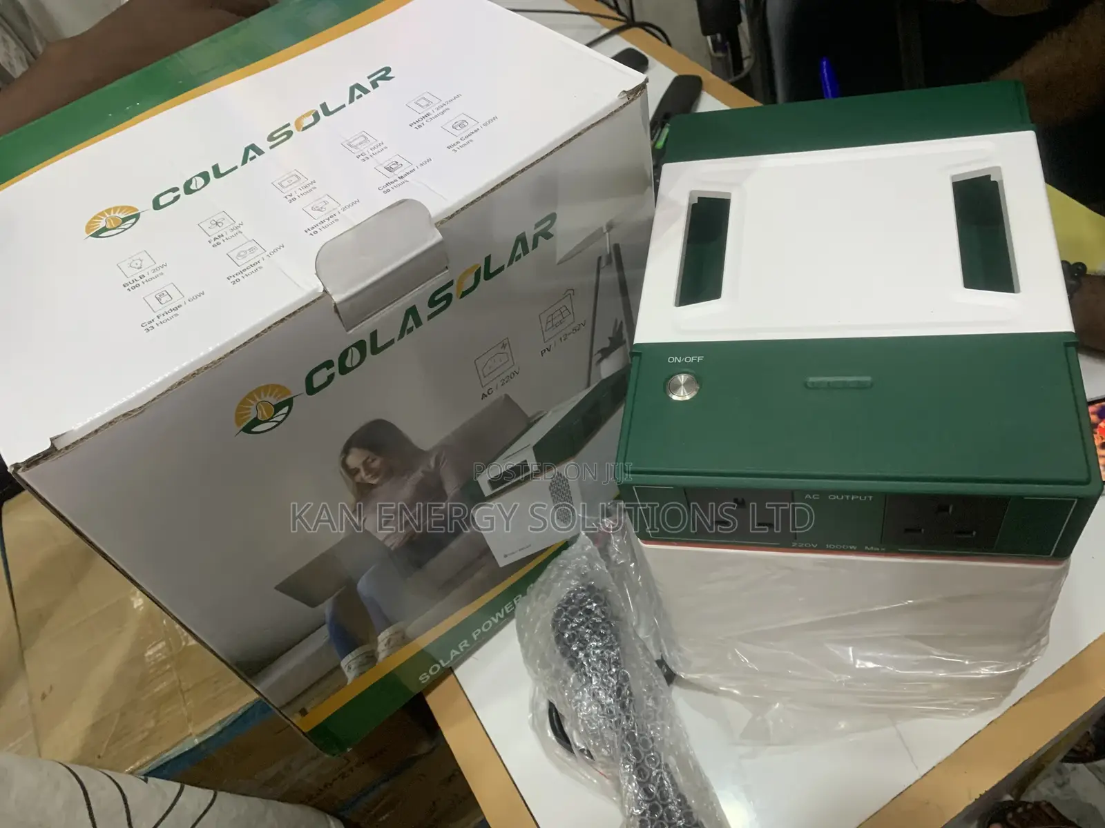 Colasolar 2kwh Solar Generator | 1000w Smart Power Station