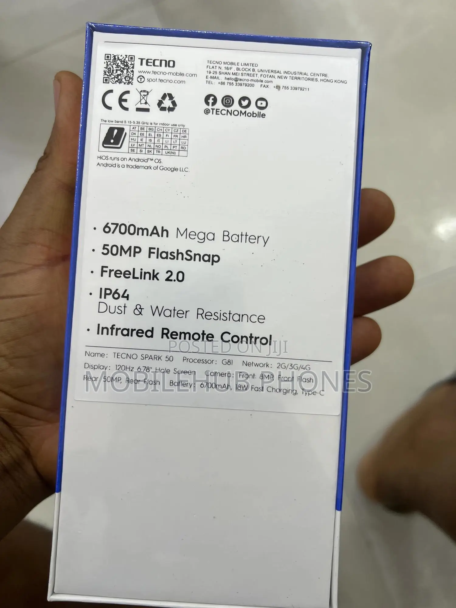 New Tecno Spark 50 128 GB Black
